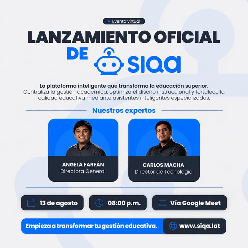 Cover Image for 🚀 Lanzamiento Oficial de SIQA | La IA que transforma la educación superior