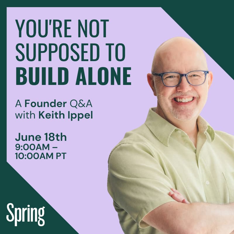 Cover Image for You're Not Supposed to Build Alone: A Founder Q&A with Keith Ippel