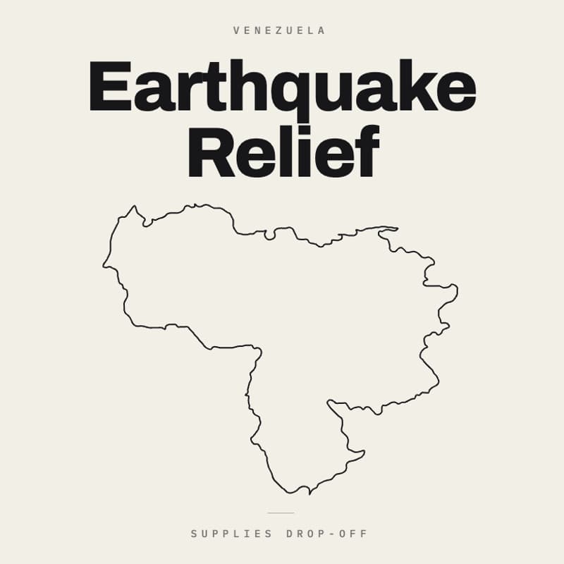 Cover Image for Supplies for Venezuela: Earthquake Relief Drop-Off