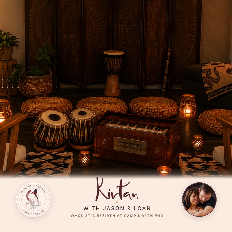 Cover Image for Kirtan at Wholistic Rebirth, with Jason and Loan