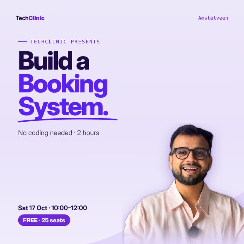 Cover Image for TechClinic presents: Build Your Own Booking System (No Coding Needed)