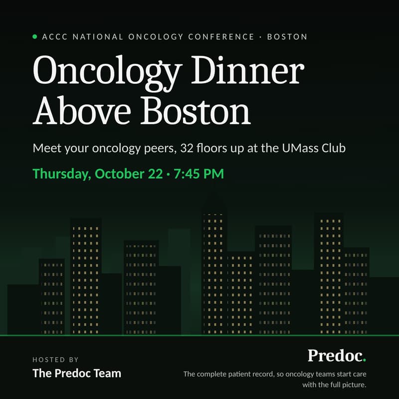 Cover Image for Oncology Dinner Above Boston