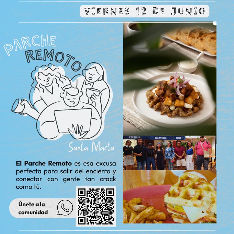 Cover Image for Parche Remoto Coworking day Santa Marta