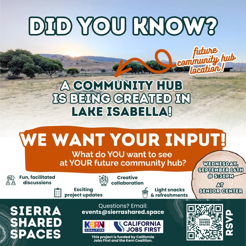 Cover Image for Help Co-Create Your Lake Isabella Community Hub