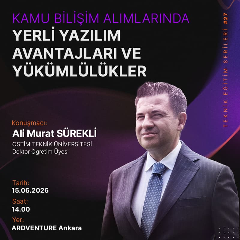 Cover Image for KAMU BİLİŞİM ALIMLARINDA YERLİ YAZILIM AVANTAJLARI VE YÜKÜMLÜLÜKLER