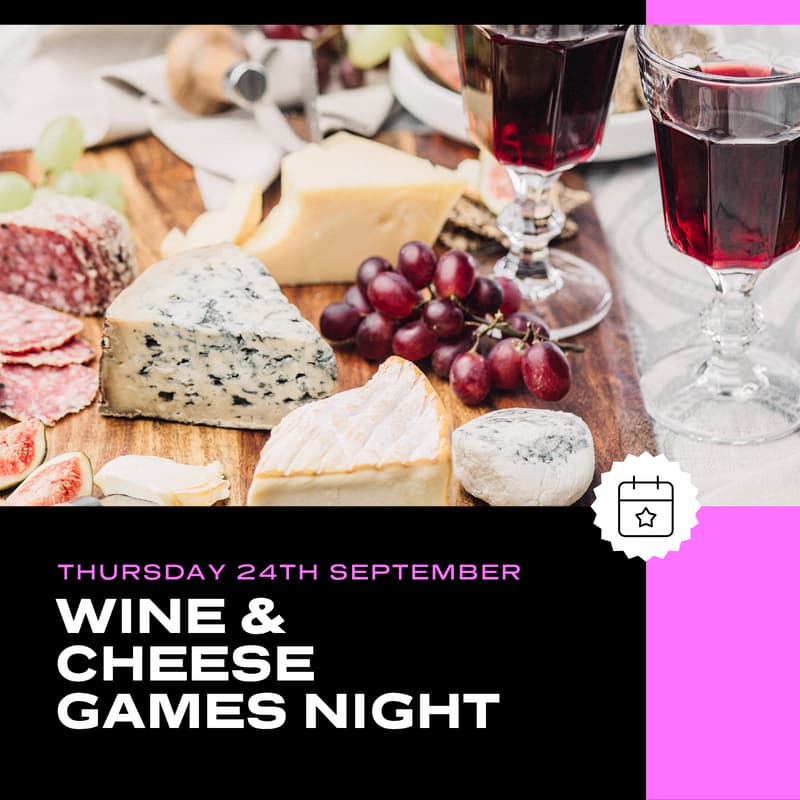 Cover Image for Wine & Cheese Games Night