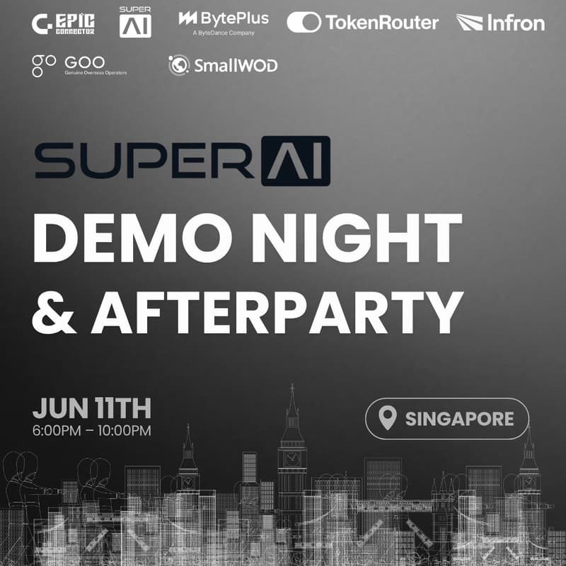 Cover Image for Singapore SuperAI Demo Night & Afterparty:Bridging Silicon Valley and Singapore
