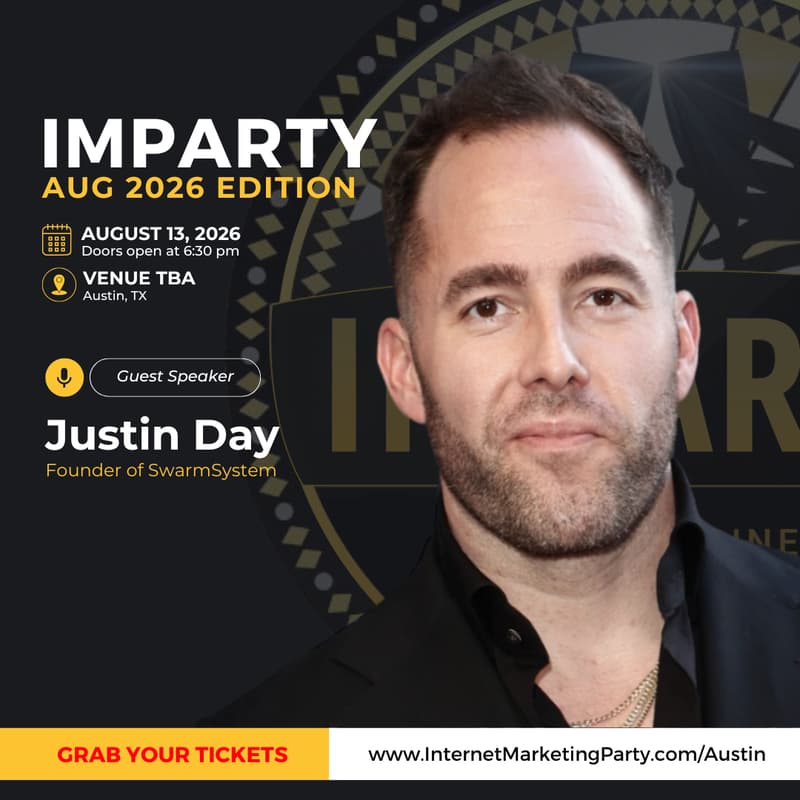 Cover Image for IMParty August 2026 Featuring Justin Day