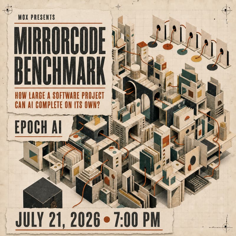 Cover Image for Epoch AI | MirrorCode Benchmark: What's the largest software project AI can complete on its own?