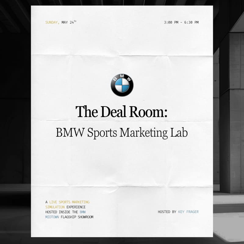 Cover Image for The Deal Room: BMW Sports Marketing Lab Hosted by Key Frager