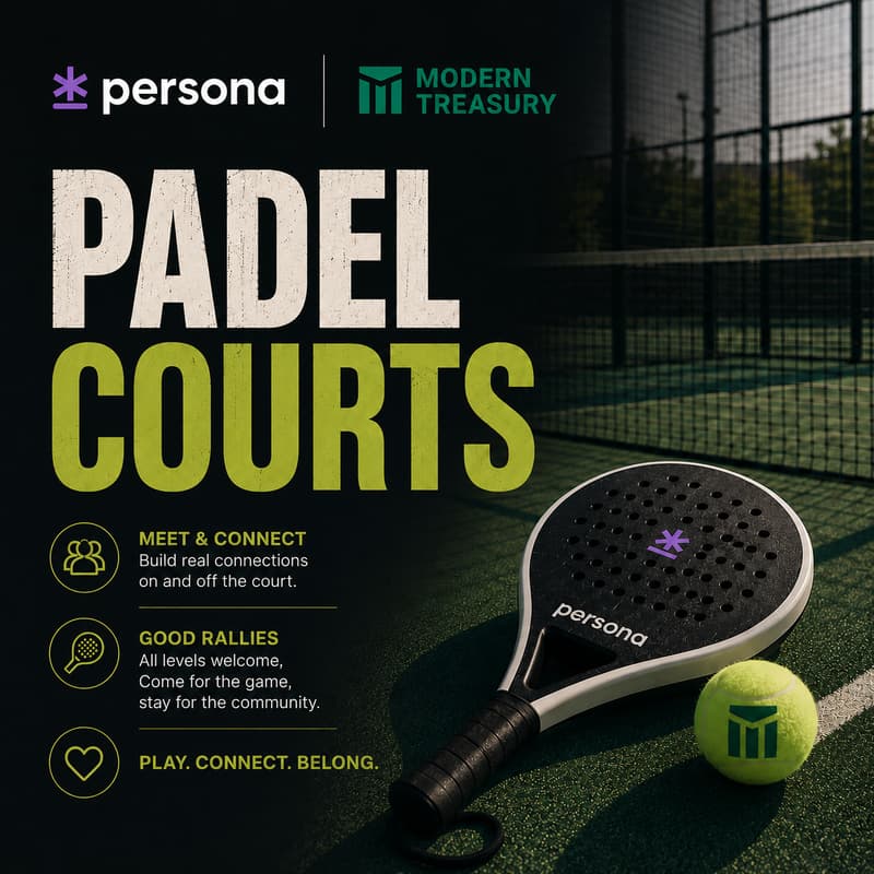 Cover Image for Padel and Payments: Persona x Modern Treasury
