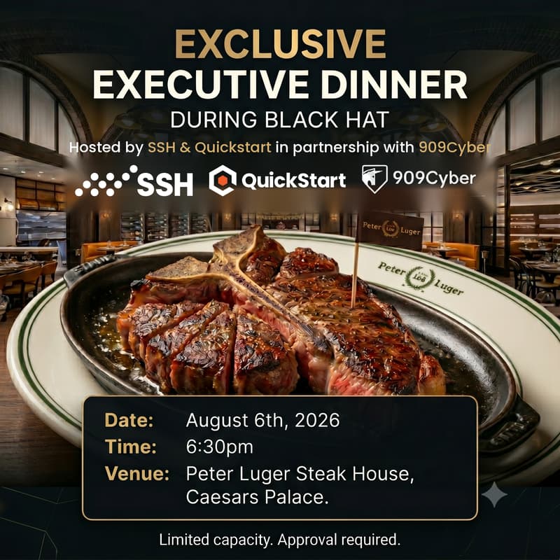 Cover Image for The Executive Cut: VIP Cyber Dinner @ Peter Luger | Black Hat 2026 🥩