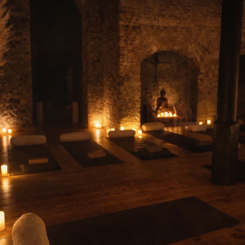 Cover Image for Deep Relaxation: Candlelight Yoga Nidra & Crystal Sound ✨