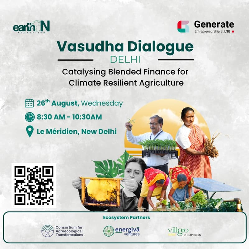 Cover Image for Vasudha Dialogue Delhi: Catalysing Blended Finance for Climate Resilient Agriculture
