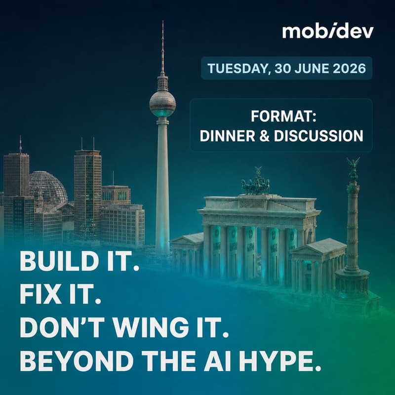 Cover Image for Dinner for Founders and Tech Leaders "Build It. Fix It. Don’t Wing It. Beyond the AI Hype."