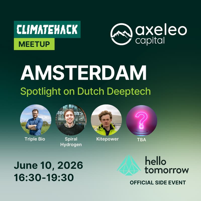 Cover Image for ClimateHack Amsterdam: Spotlight on Dutch Deeptech 🔬
