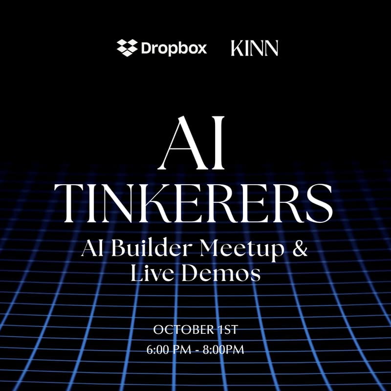 Cover Image for AI Tinkerers - AI Builder Meetup & Live Demos with Dropbox
