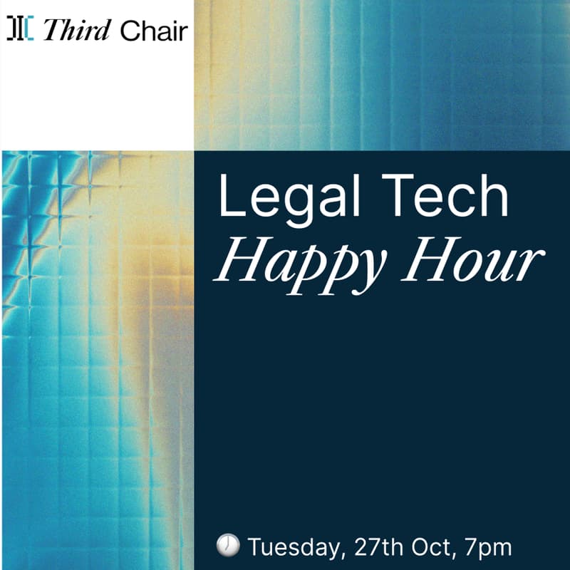 Cover Image for Legal Tech Happy Hour with Third Chair 🍷