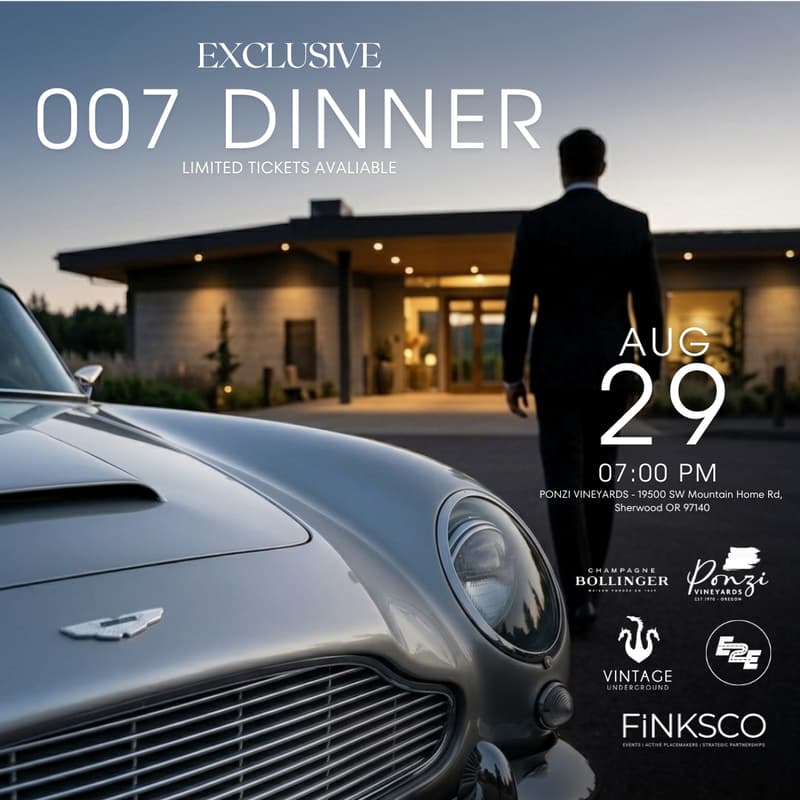 Cover Image for Exclusive 007 Dinner