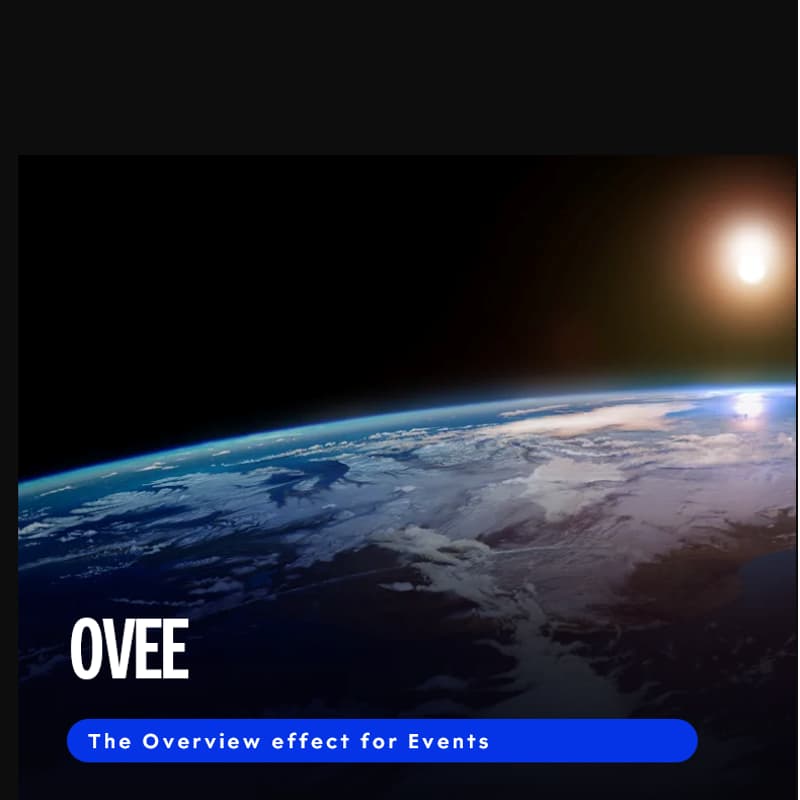 Cover Image for Ovee - The overview effect for events