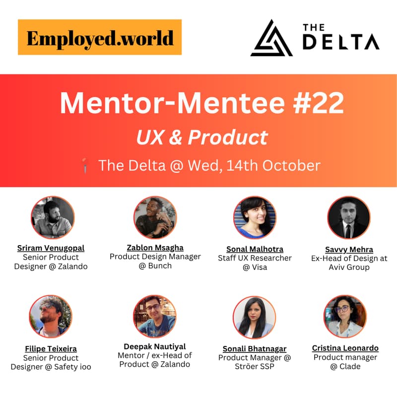 Cover Image for Mentor-mentee Meetup #22: UX & Product Management