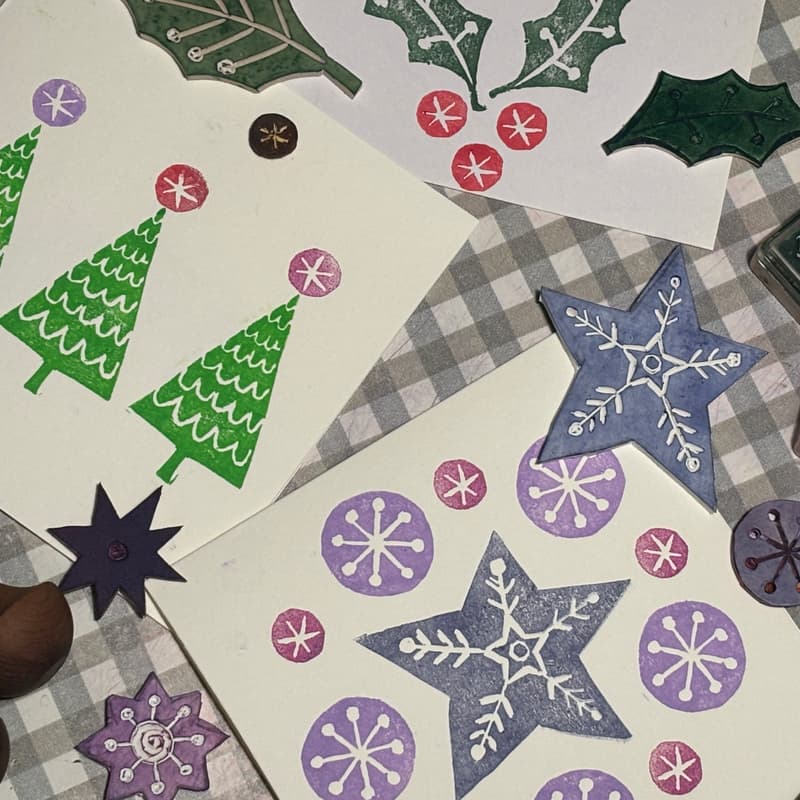 Cover Image for Festive Block Printing on Paper Friday 27th November