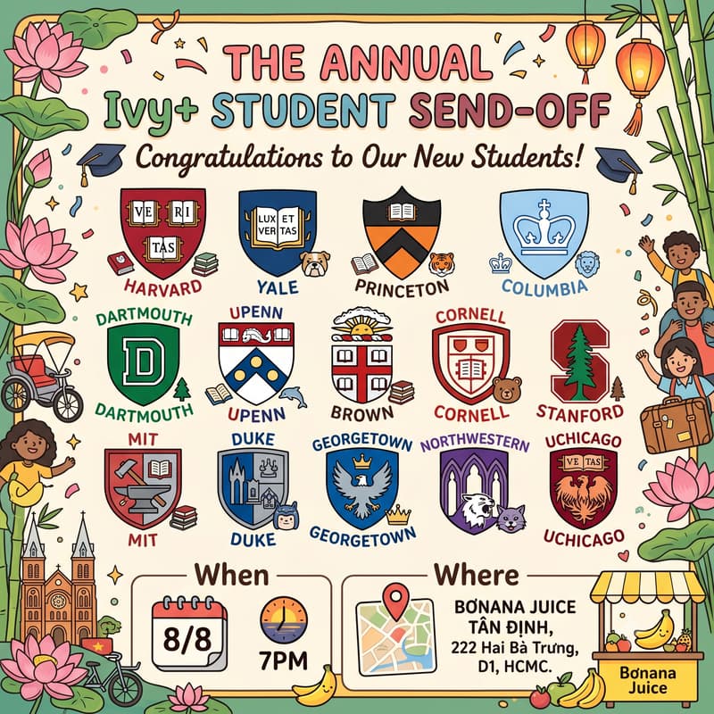 Cover Image for Ivy+ Student Send-off 🥳
