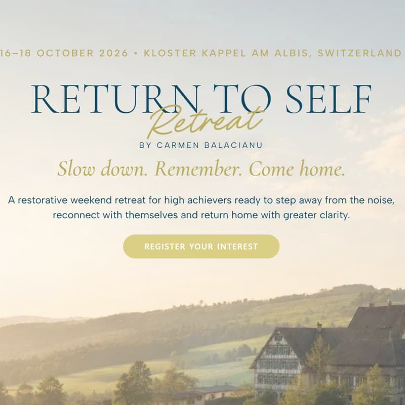 Cover Image for Return to Self Retreat- Executive Leadership- Switzerland