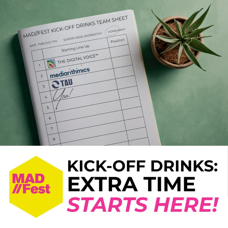 Cover Image for MAD//Fest Extra Time: Kick-off Drinks!