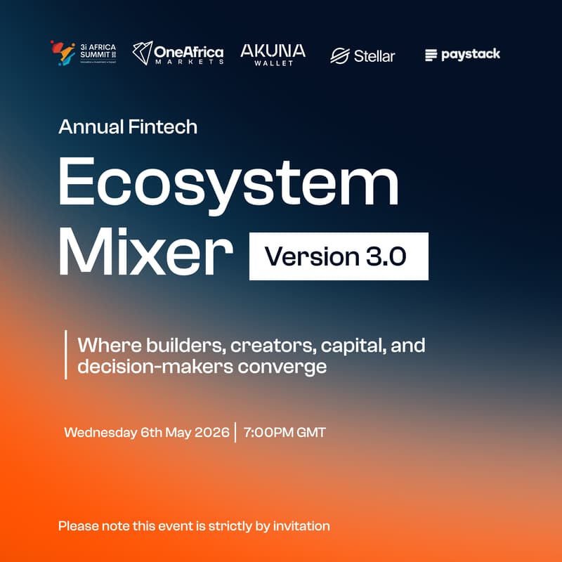 Cover Image for Fintech Ecosystem Mixer (3i Africa Summit 2026)