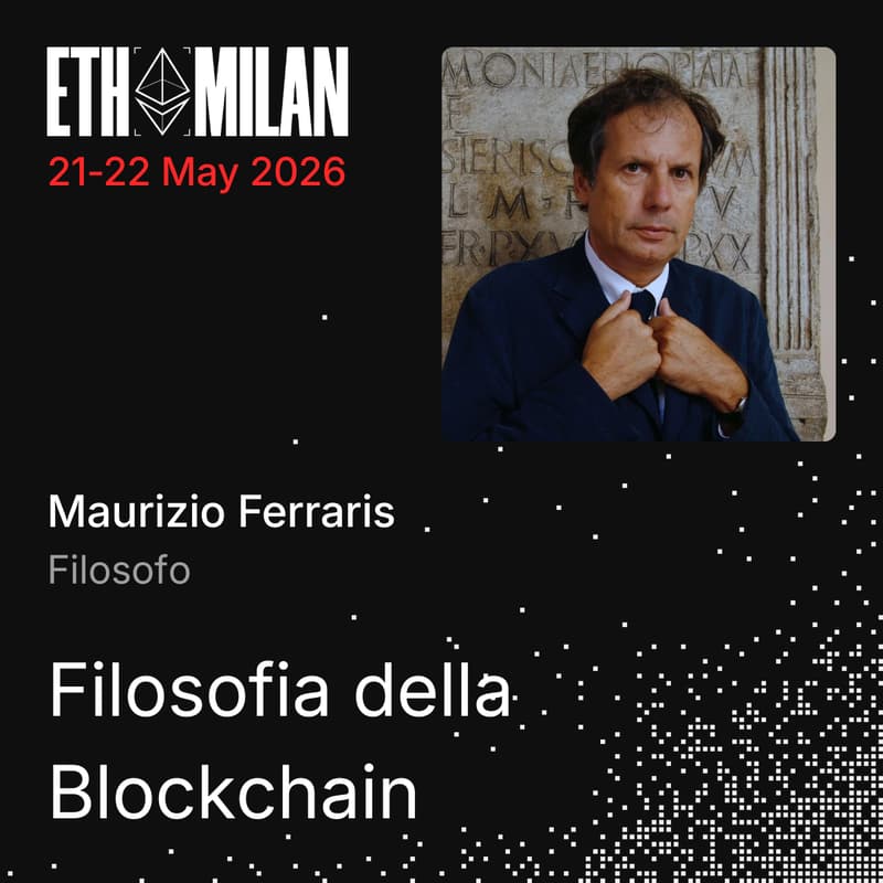 Cover Image for Filosofia della blockchain con Maurizio Ferraris