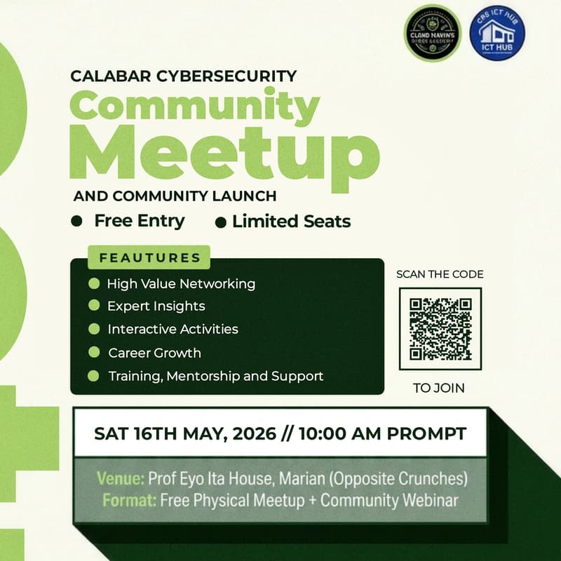 Cover Image for Calabar Cybersecurity Community Meetup