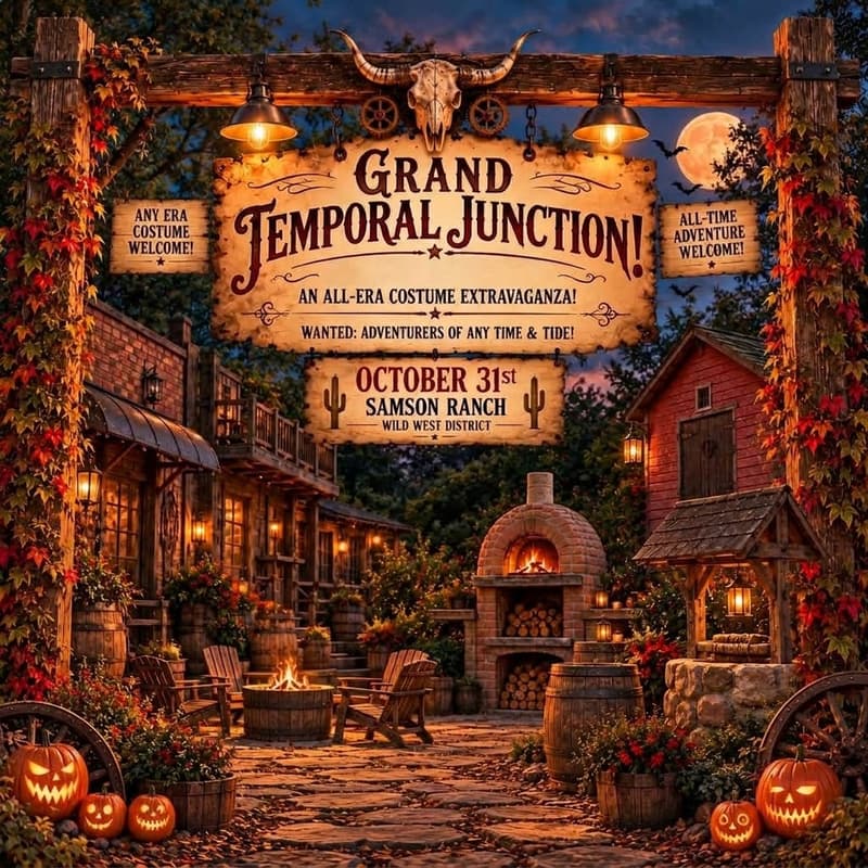 Cover Image for GRAND TEMPORAL JUNCTION: DISPATCH FROM SAMSON RANCH ⏳⚡