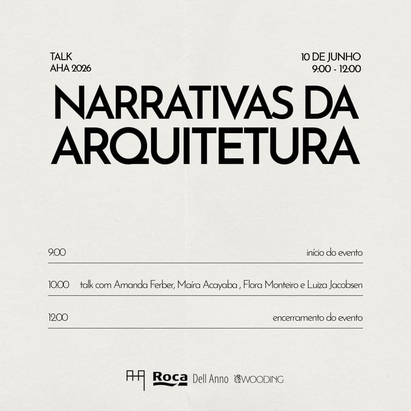 Cover Image for Narrativas da Arquitetura | AHA 2026