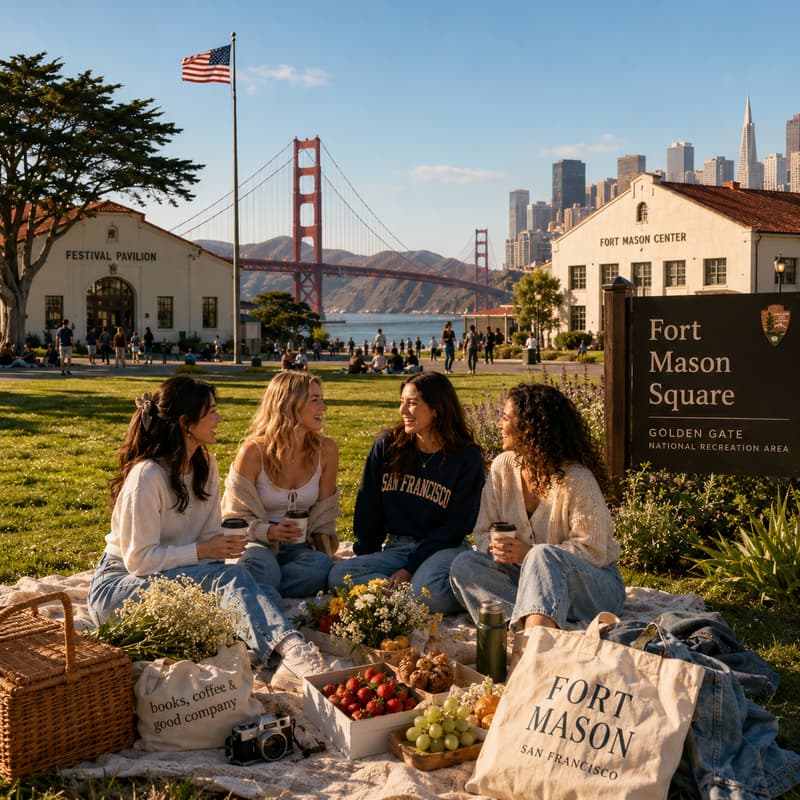 Cover Image for Fort Mason Park picnic