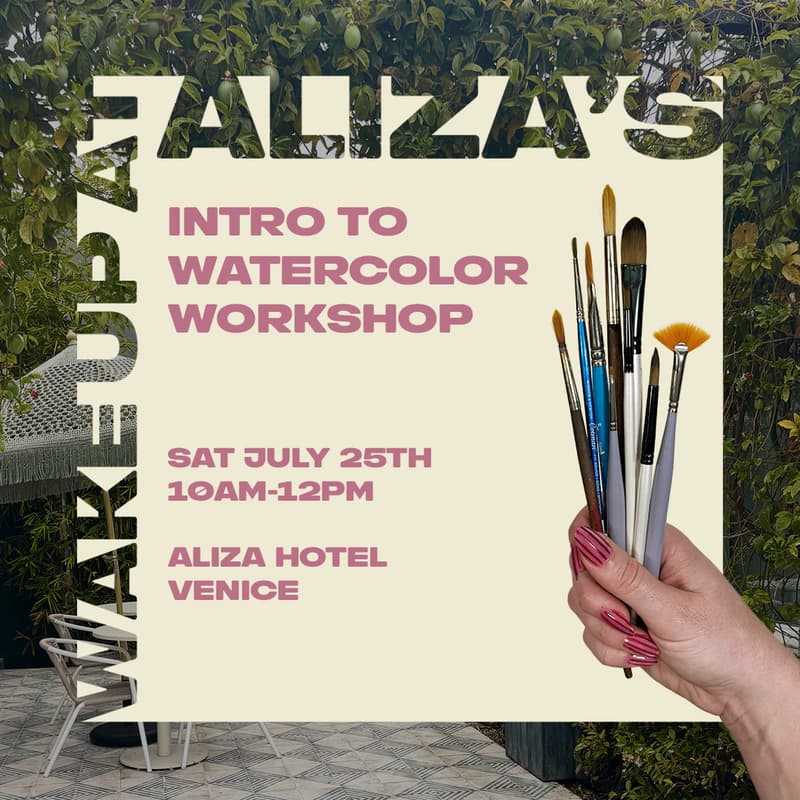 Cover Image for Intro to Watercolor Workshop at Aliza Hotel in Venice