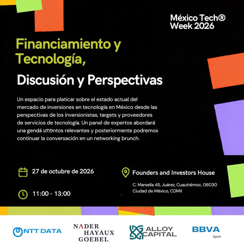Cover Image for Financiamiento y Tecnología, Discusión y Perspectivas