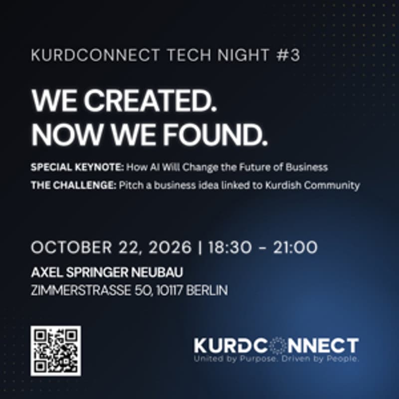 Cover Image for KurdConnect Tech Night #3: We Created. Now We Found.