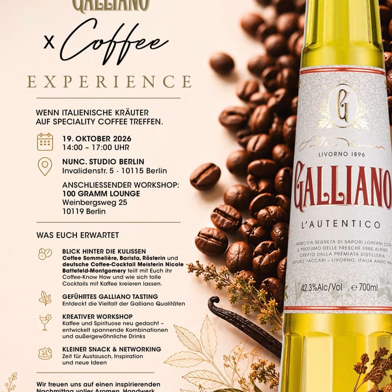 Cover Image for GALLIANO x Coffee EXPERIENCE