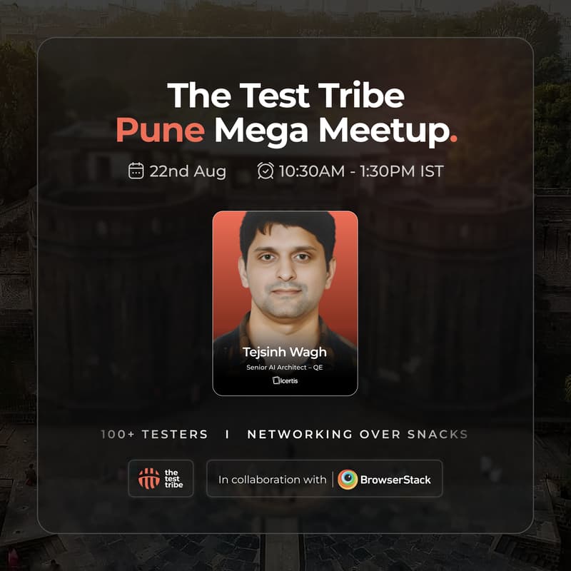 Cover Image for The Test Tribe Mega Meetup - Pune