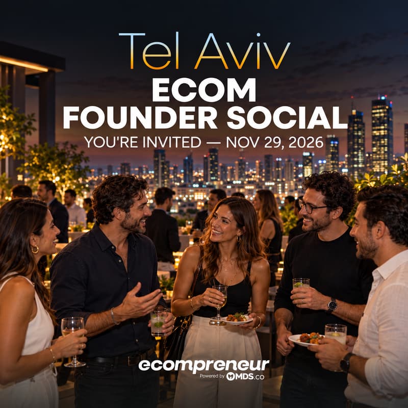 Cover Image for Tel Aviv Ecom Founder Social NOV 2026