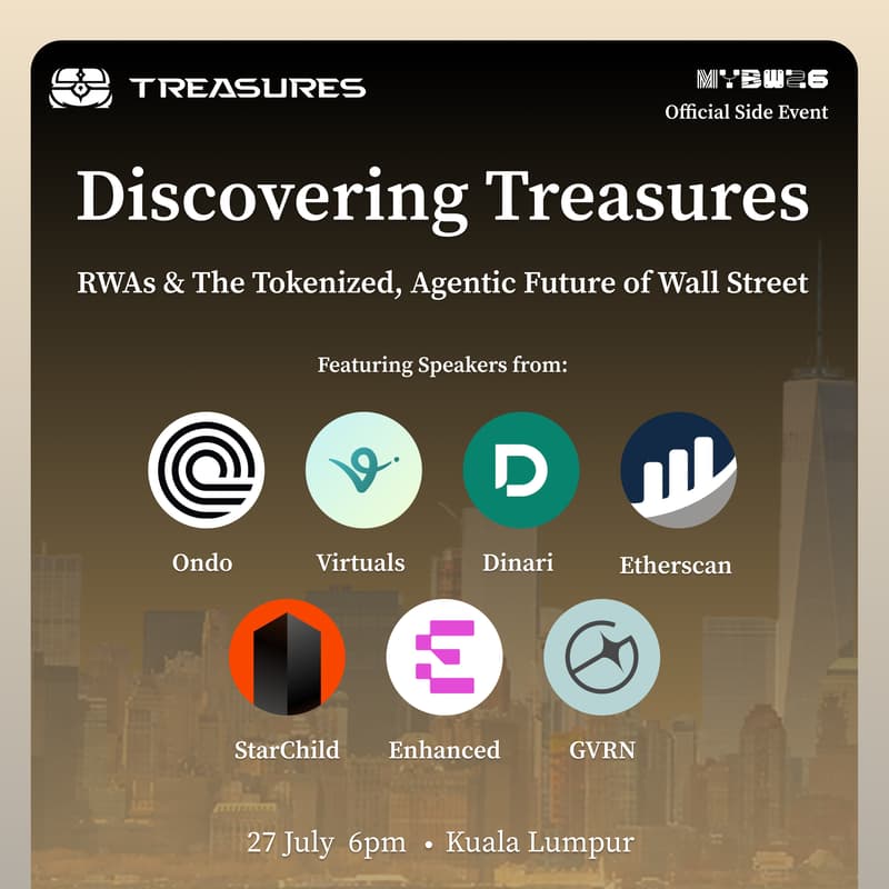Cover Image for Discovering Treasures: RWAs & The Tokenized, Agentic Future of Wall Street