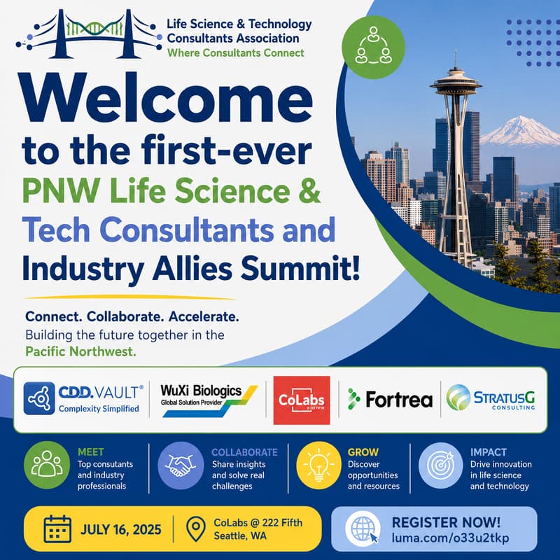 Cover Image for PNW Life Science & Tech Consultants and Industry Allies Summit
