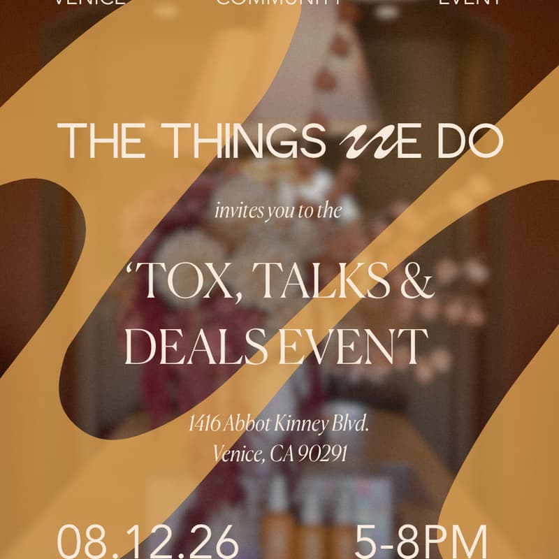 Cover Image for Tox, Talks, & Deals Venice Event