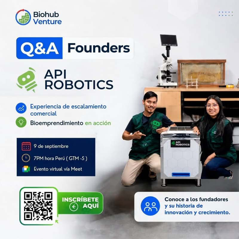 Cover Image for Q&A Founders | Escalamiento de Bioemprendedores: la experiencia de ApiRobotics