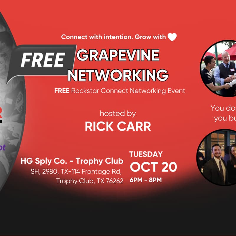 Cover Image for Free Grapevine Networking Rockstar Connect Event (October)