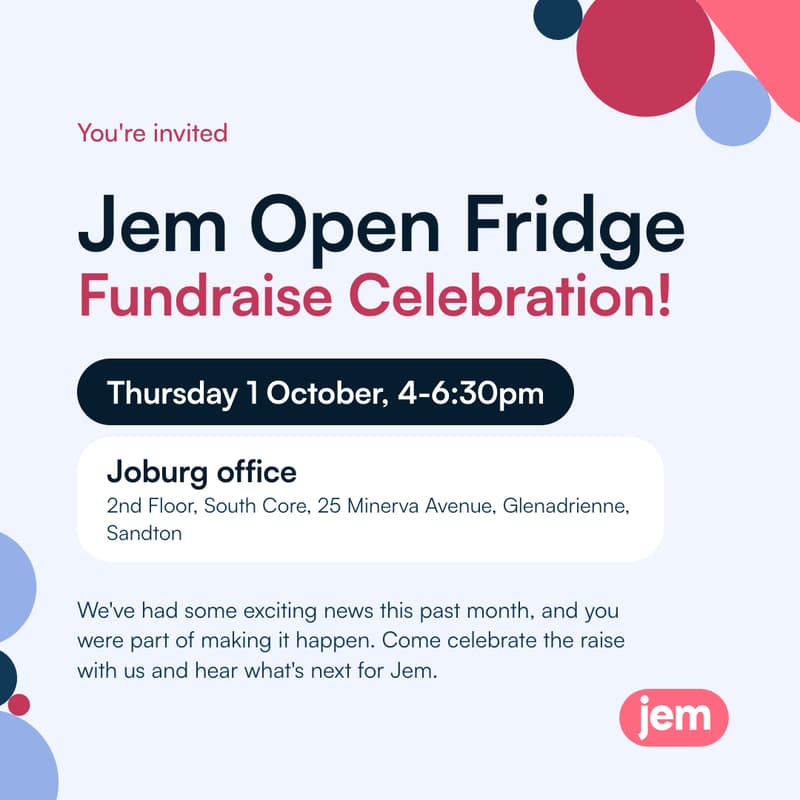 Cover Image for Jem Open Fridge: The Fundraise Celebration JHB
