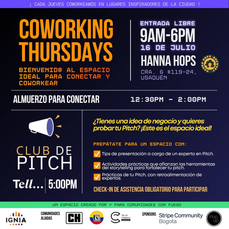 Cover Image for Coworking Thursdays - 16 de Julio