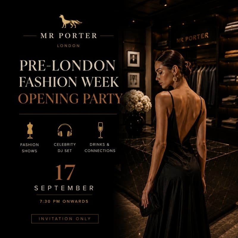 Cover Image for Pre-London Fashion Week Opening Party