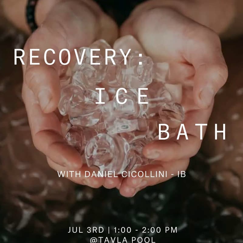 Cover Image for Recovery: Ice bath